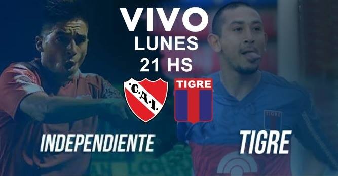 Este lunes desde las 19 Hs en VIVO Tigre vs Independiente Superliga 2017-2018 por Argen TV y La Folk Argentina