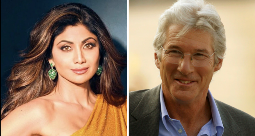 Actriz india fue absuelta después de 15 años por haber sido besada por Richard Gere