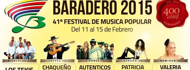 El 11 de febreo comienza la 41° edición del festival nacional de musica popular argentina baradero 2015