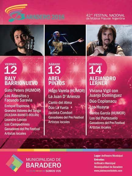 La FOLK transmitirá en VIVO el festival nacional de música popular Argentina Baradero 2016