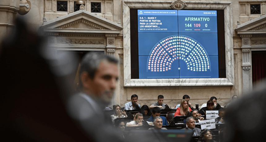 La “Ley Ómnibus” dio un primer paso en Diputados: se aprobó de manera general