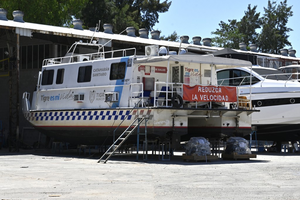 Continúa la puesta en valor del Catamarán Sanitario del Municipio de Tigre