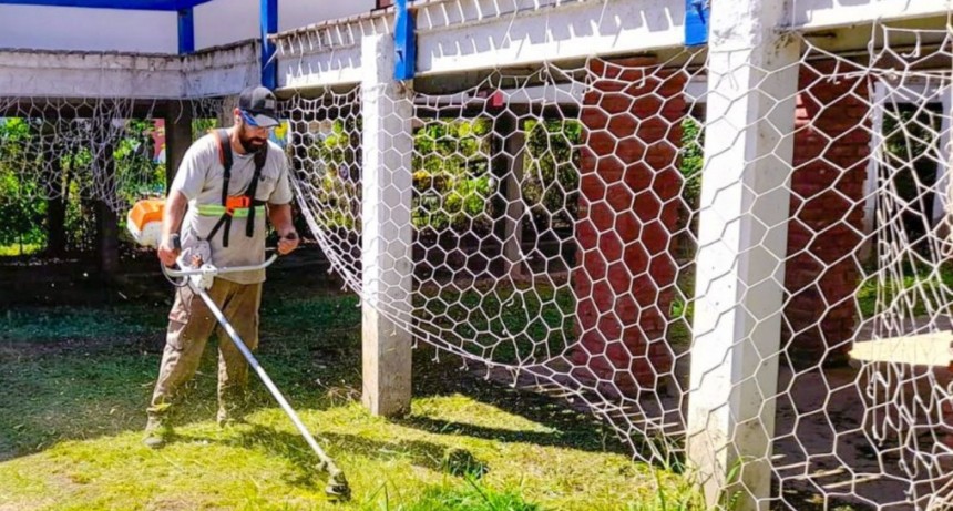 El Municipio de Tigre realizó labores de mantenimiento en escuelas del Delta de cara al inicio del ciclo lectivo 2025