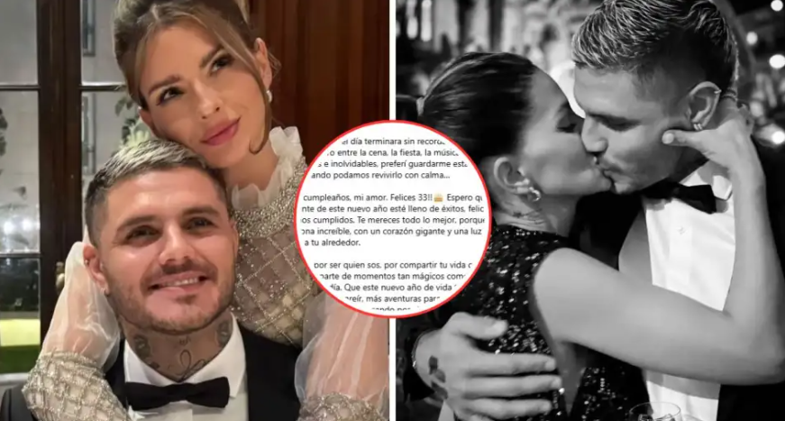 El romántico mensaje de Mauro Icardi para la China Suarez por su cumpleaños: 