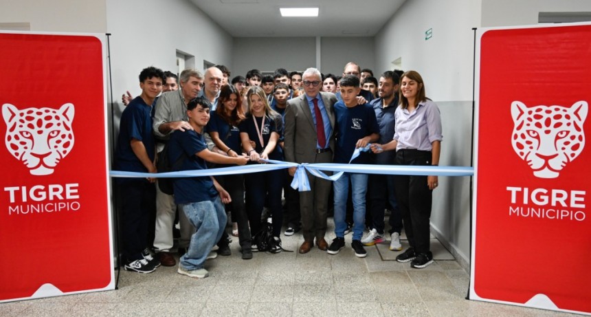 Julio Zamora presentó la ampliación final de la Escuela Técnica N°2 de Ricardo Rojas junto a la comunidad educativa