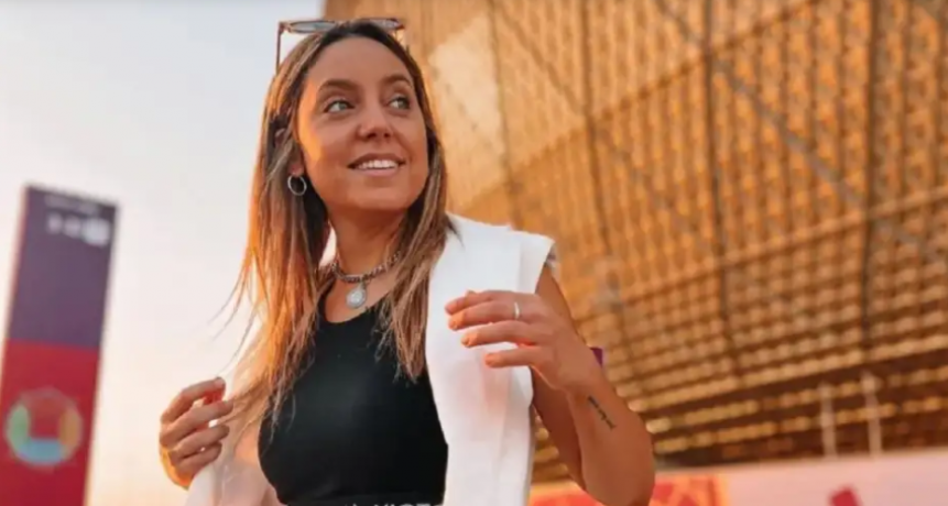 Sofi Martínez arribó a un importante canal de televisión con una exclusiva entrevista: 