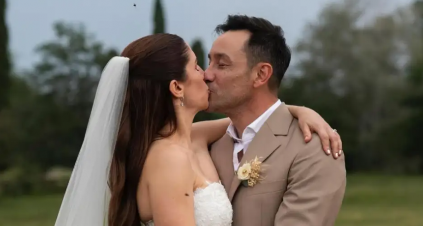 Luciano Pereyra se casó con Julia Rezzuto: las fotos del especial momento