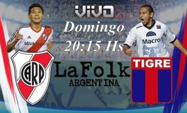 Este domingo River visitará a Tigre en el José Dellagiovanna a partir de las 20:15 en VIVO por La Folk Argentina