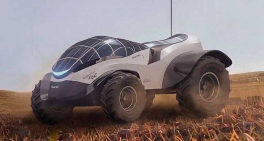 “Huampa I”, el primer tractor eléctrico en el que trabaja una unidad de robótica que se inauguró en Misiones