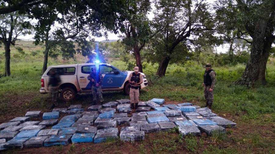 Secuestran más de tres toneladas de marihuana a orillas del río Paraná