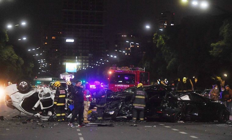 Al menos diez heridos en un impactante choque múltiple frente al hipódromo de Palermo