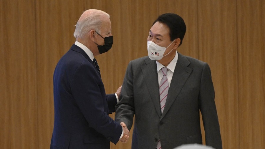 Biden llegó a Corea del Sur con una probable prueba nuclear norcoreana como telón de fondo