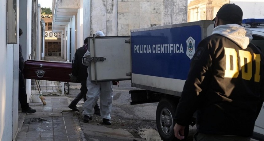 Exhuman los restos de la hija del presunto triple homicida