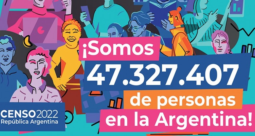  Censo 2022: Argentina tiene un total de 47.327.407 habitantes 