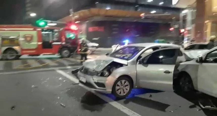  Un triple choque dejó dos heridos en Belgrano 