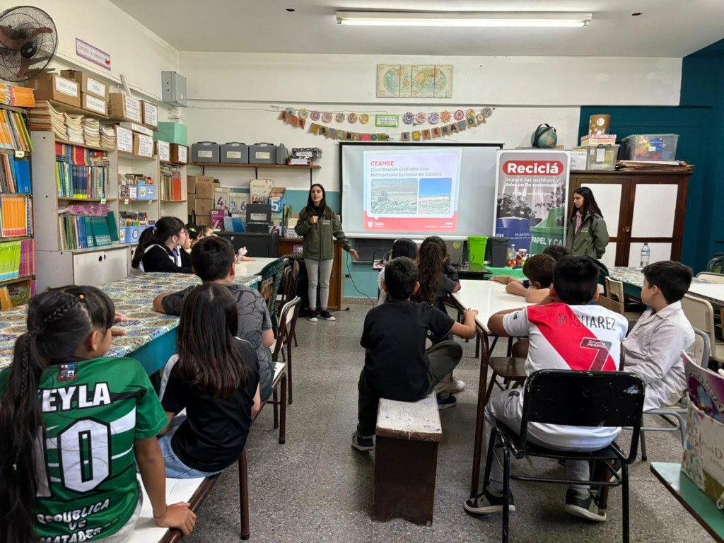 El programa Reciclá del Municipio de Tigre brinda capacitaciones sobre el cuidado del ambiente en diferentes instituciones educativas del distrito