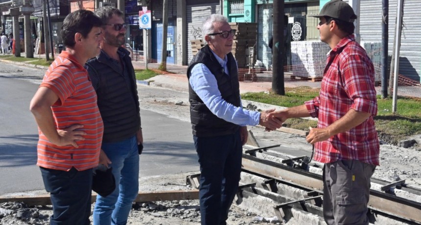 El Talar: Julio Zamora supervisó las obras de repavimentación sobre Ruta 197