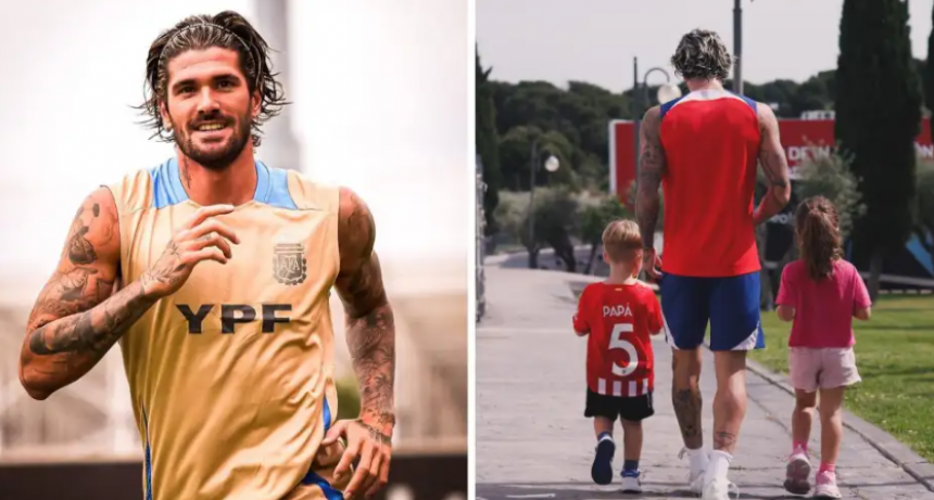 Rodrigo de Paul se reencontró con sus hijos: así fue el emotivo momento