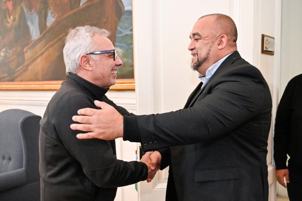 Julio Zamora recibió al intendente de Villa Mercedes, Maximiliano Frontera, con motivo fortalecer las políticas públicas en materia de seguridad