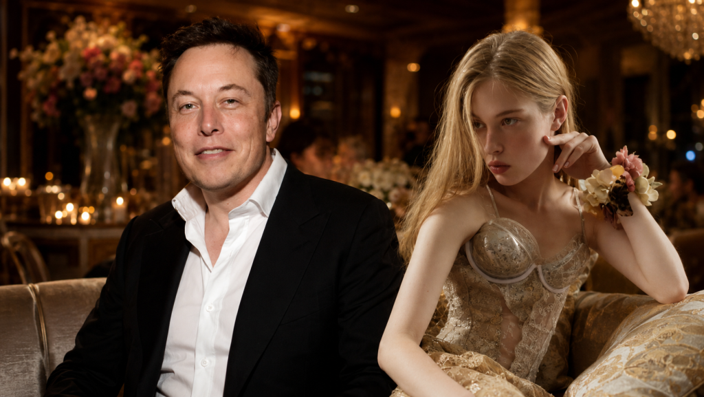 La reacci&oacute;n de la hija de Elon Musk al ser consultada por su padre en un evento
