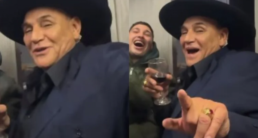 El folklore no esperaba ver lo que hizo El Chaqueño Palavecino tomándose un vino