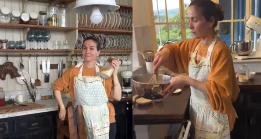El video de la impactante cocina de Natalia Oreiro que se volvió viral en la red