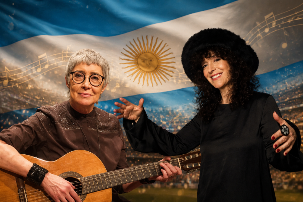 Teresa Parodi y Julia Zenko emocionaron con un homenaje musical a la Selecci&oacute;n Argentina