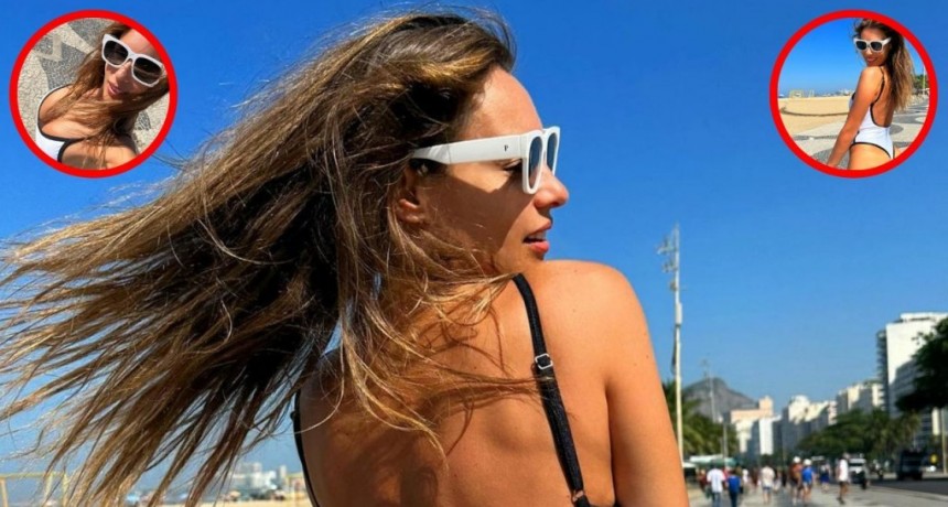 Las sensuales fotos de Pampita en la playa que derritieron la red
