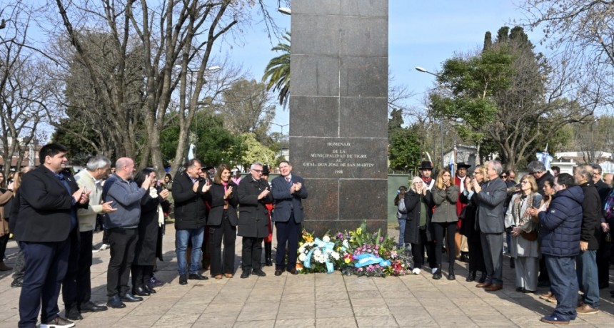 Julio Zamora en el 174° aniversario del fallecimiento del General José de San Martín: 