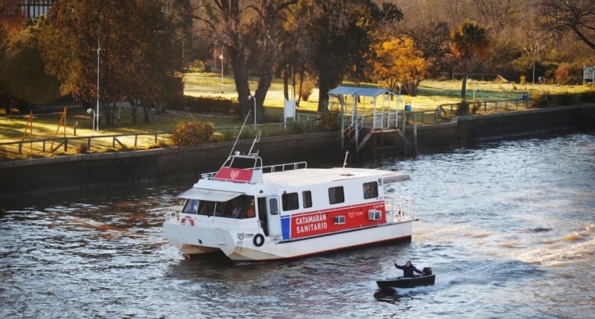 Así funcionará el Catamarán Sanitario del Municipio de Tigre durante la segunda quincena de agosto