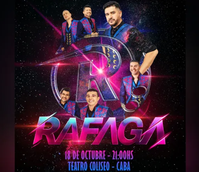 Ráfaga se presenta en Teatro Coliseo