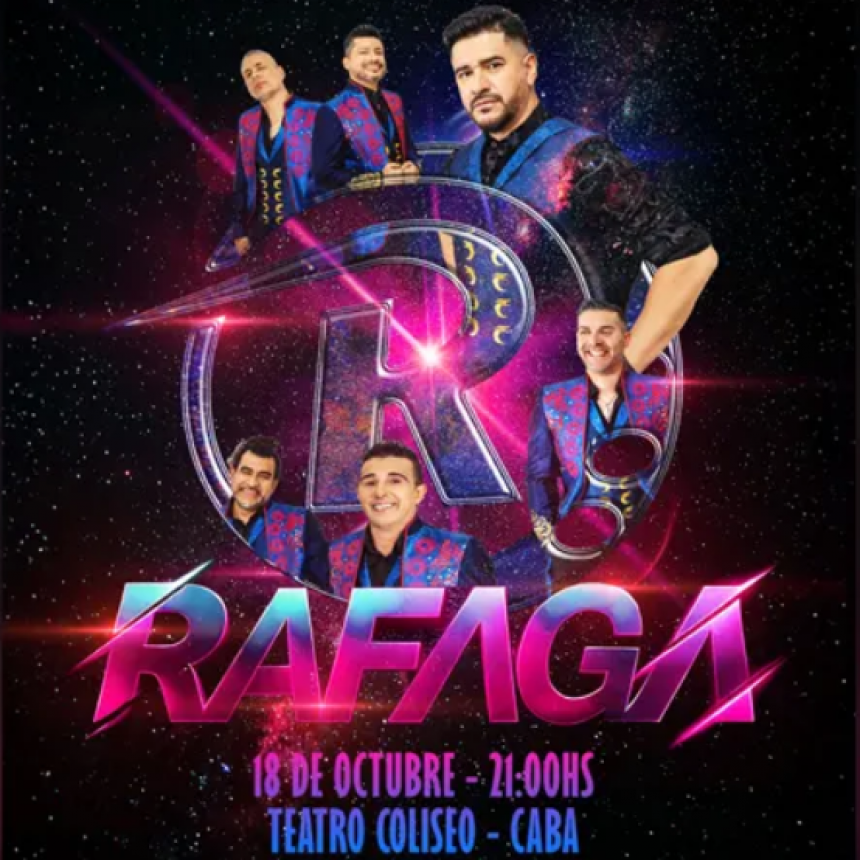 Ráfaga se presenta en Teatro Coliseo