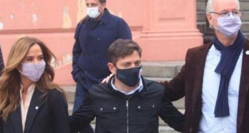 Tolosa Paz, Gollan, Kicillof y Máximo Kirchner encabezan un acto con Sergio Palazzo