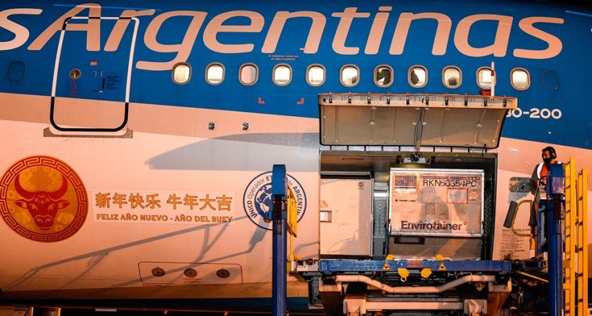 Llega un nuevo cargamento de Sinopharm y Argentina superará los 57 millones de dosis recibidas