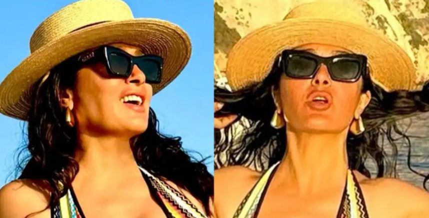 A los 58 años y a bordo de un yate, Salma Hayek encendió la red con fotos en bikini