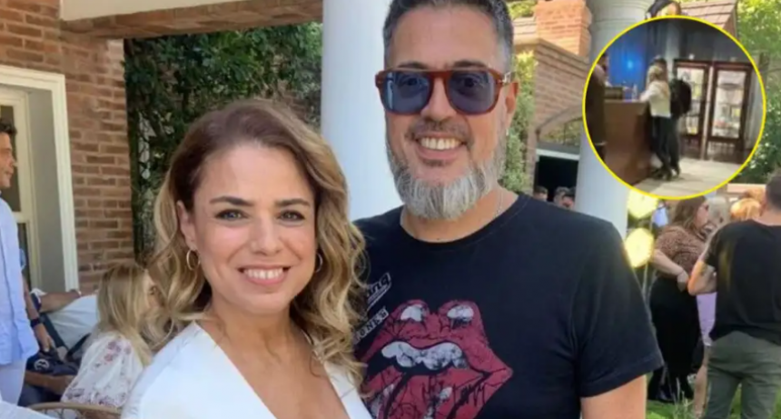 La foto del apasionado beso de Marina Calabró y Rolando Barbano en Brasil