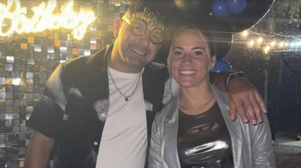 Rocío Oliva celebró a puro beso el cumpleaños de Néstor Ortigoza: las fotos