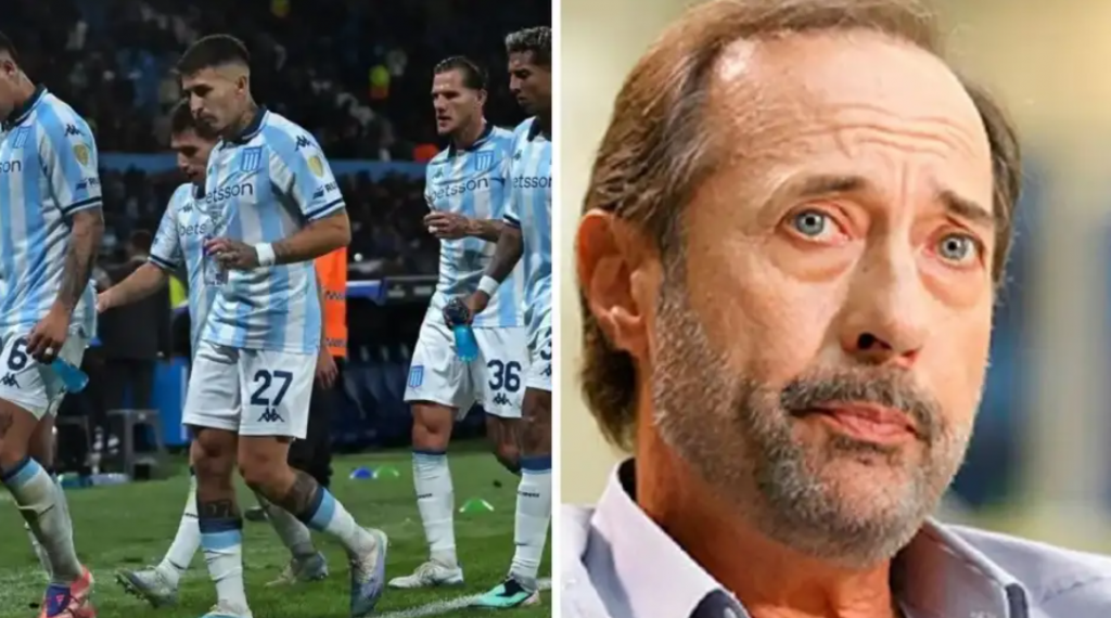 Tras la derrota de Racing, Guillermo Francella fue enfocado por las cámaras en la cancha y se convirtió en tendencia en las redes