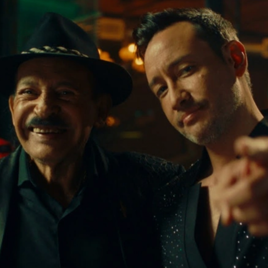 Luciano Pereyra junto a Antonio Ríos