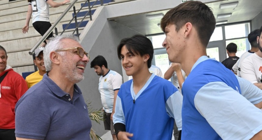Julio Zamora acompañó la etapa final de la Copa Tigre en el Microestadio de Don Torcuato