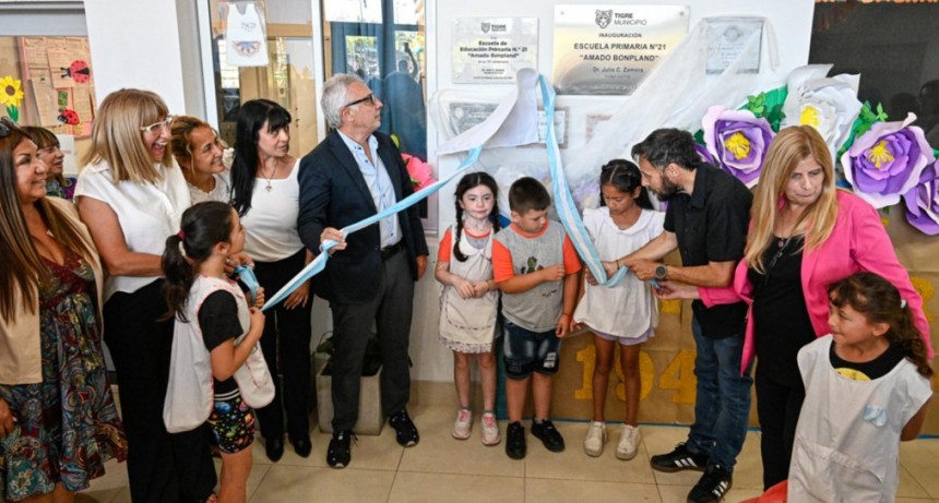 Con la presencia de Julio Zamora, la Escuela Primaria Nº21 “Amado Bonpland” de Rincón de Milberg celebró su 75° aniversario