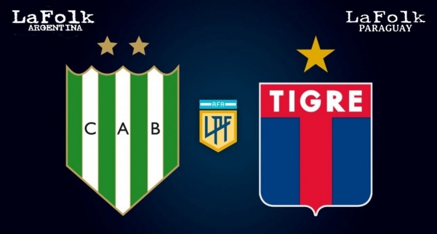 Banfield vs. Tigre, por la Liga Profesional | EN VIVO 17 Hs por La Folk Argentina y La Folk Paraguay