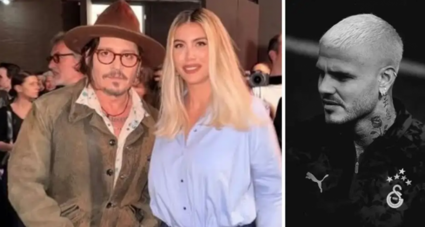 El supuesto gesto de Mauro Icardi tras el encuentro entre Johnny Depp y Wanda Nara que causó revuelo en la red
