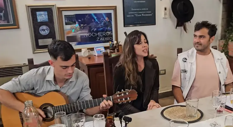 Folklore y música clásica se abrazan en un improvisado encuentro de Los Nocheros