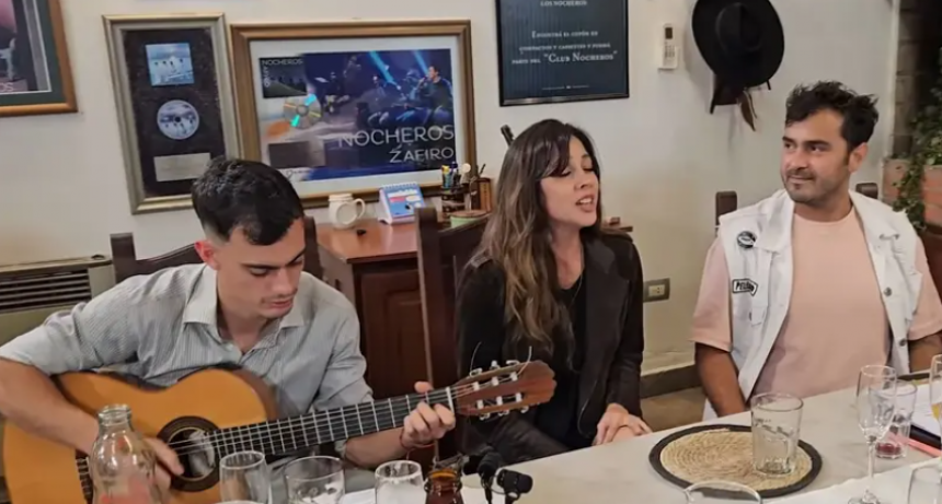 Folklore y música clásica se abrazan en un improvisado encuentro de Los Nocheros