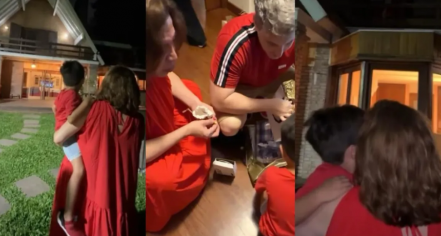 Lizy Tagliani compartió cómo fue la primera Navidad junto a su hijo Tati